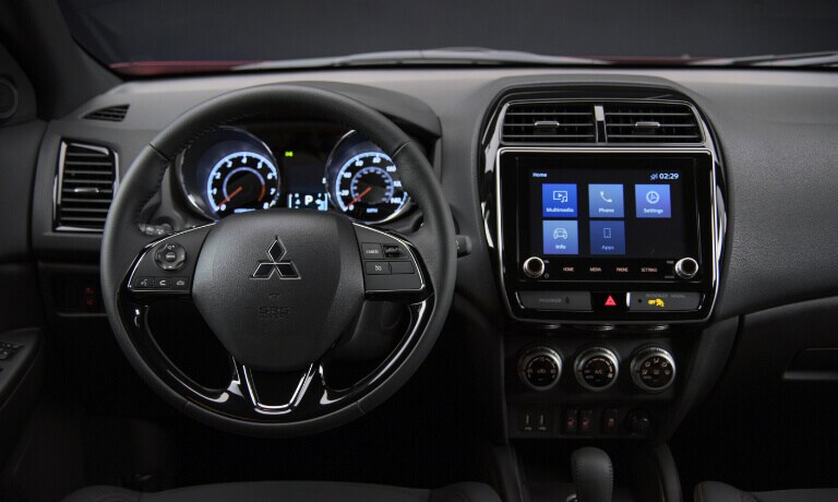 2020 Mitsubishi Outlander Sport interior dashboard view
