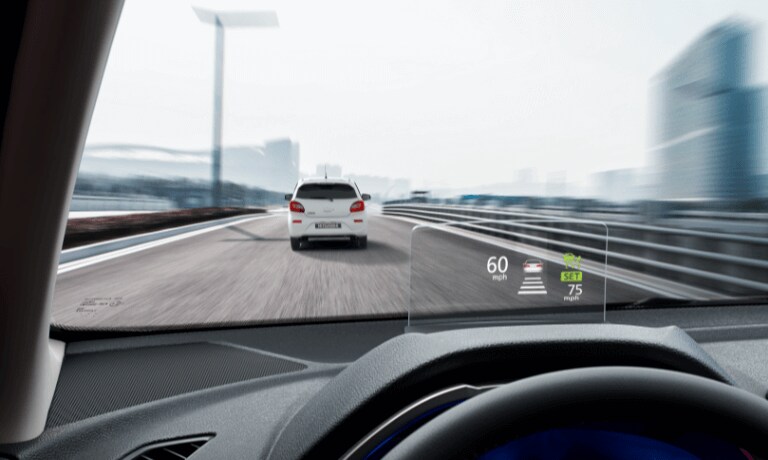 2020 Mitsubishi Eclipse Cross heads up display feature