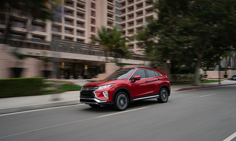 2019 Mitsubishi Eclipse Cross 2019 Mitsubishi Eclipse Cross driving downstreet exterior view