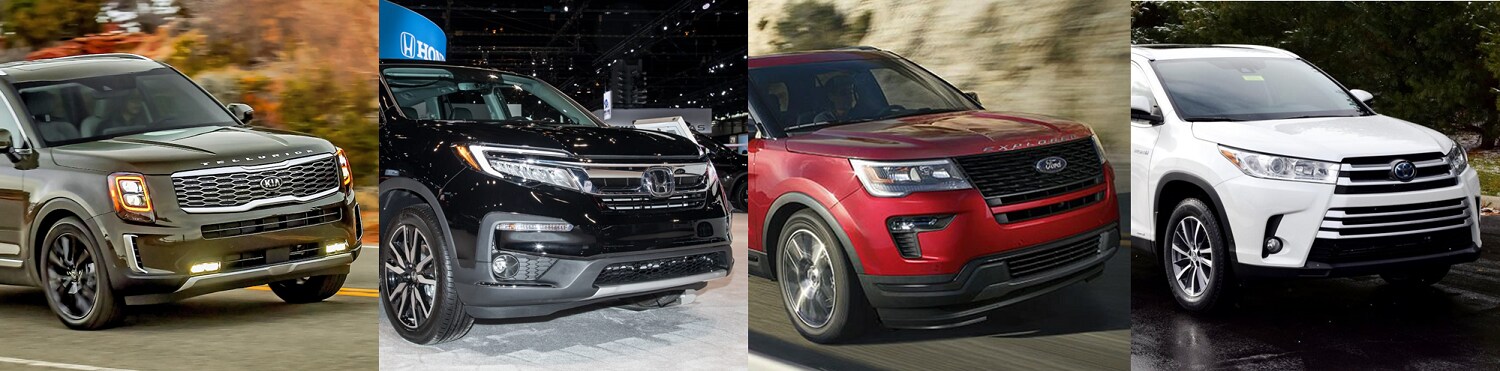 2020 Kia Telluride Vs Honda Pilot, Ford Explorer, Toyota Highlander