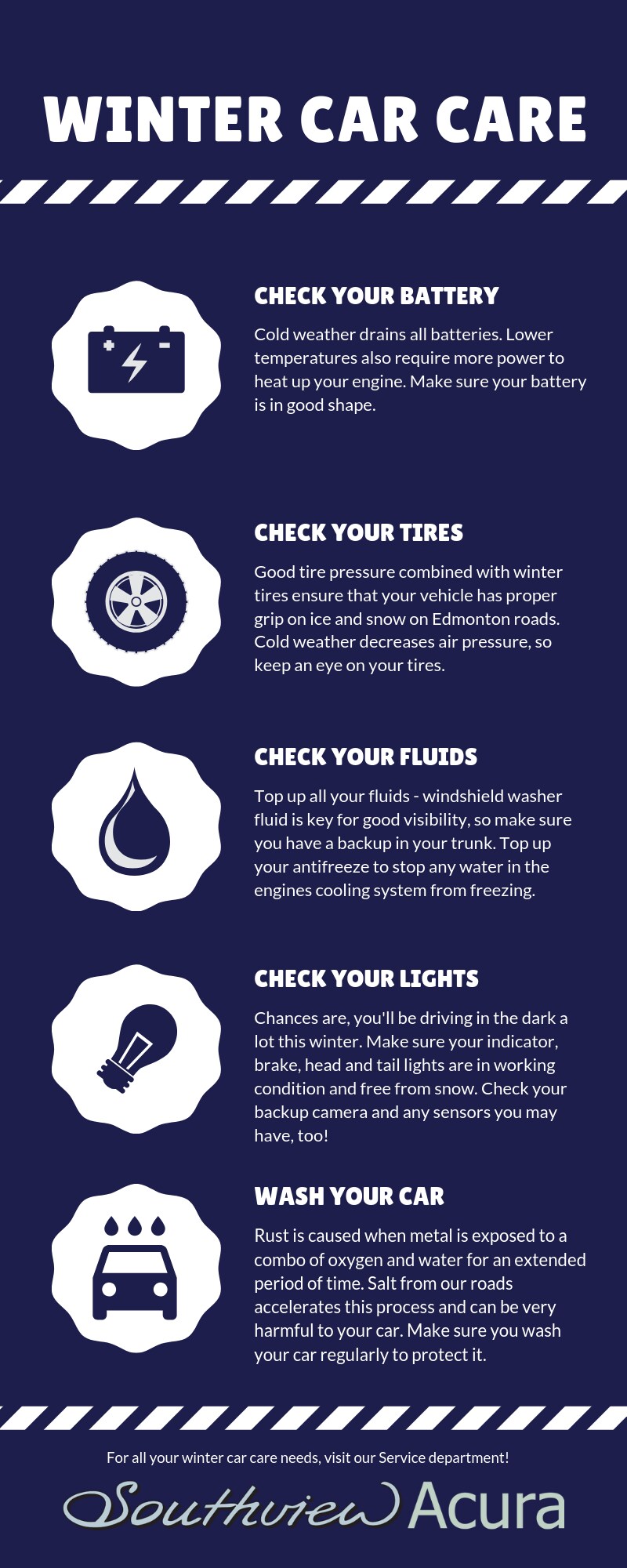 winter car care tips infographic