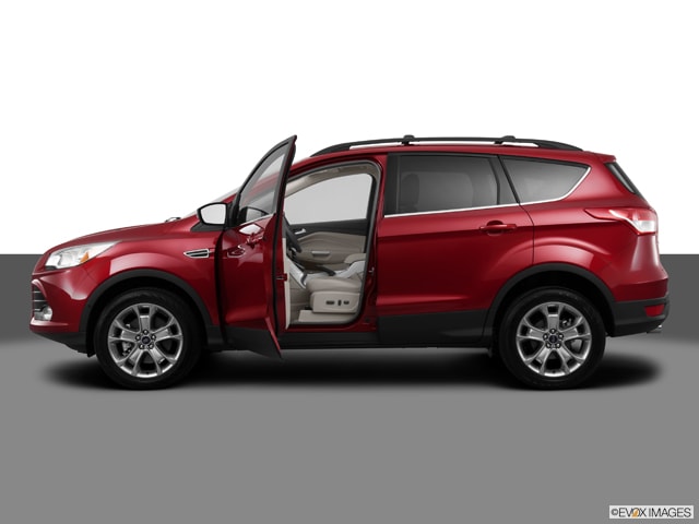 2013 Ford Escape SUV red facing left sideview open door.jpg