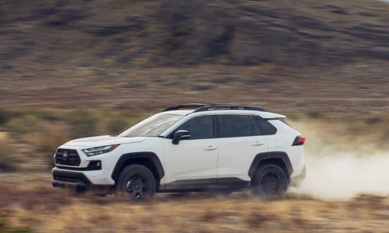 2025 Toyota RAV4 Exterior Driving In Desert
