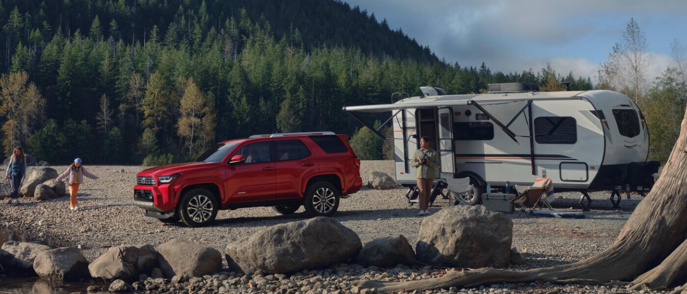 2025 Toyota 4Runner Exterior With Camper On Lakeshore