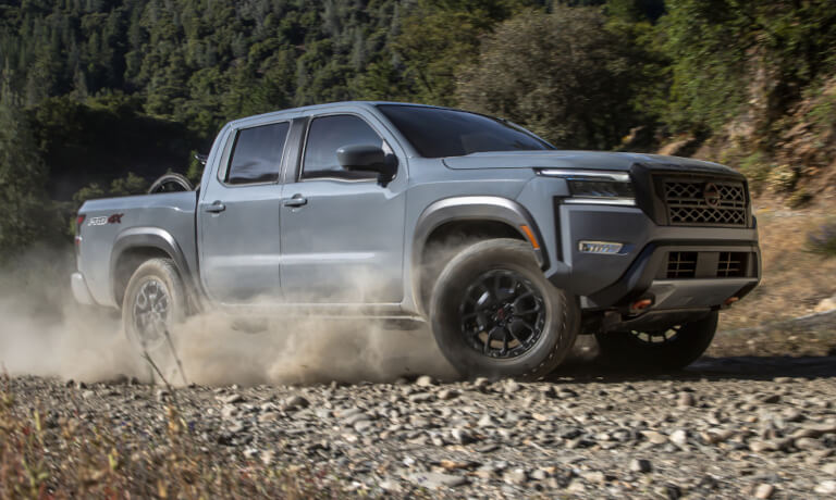 2024 Nissan Frontier Exterior Kicking Up Dust