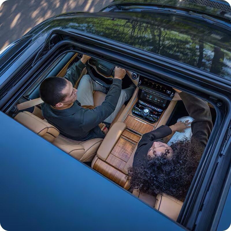 2026 Jeep Grand Wagoneer -- sunroof open