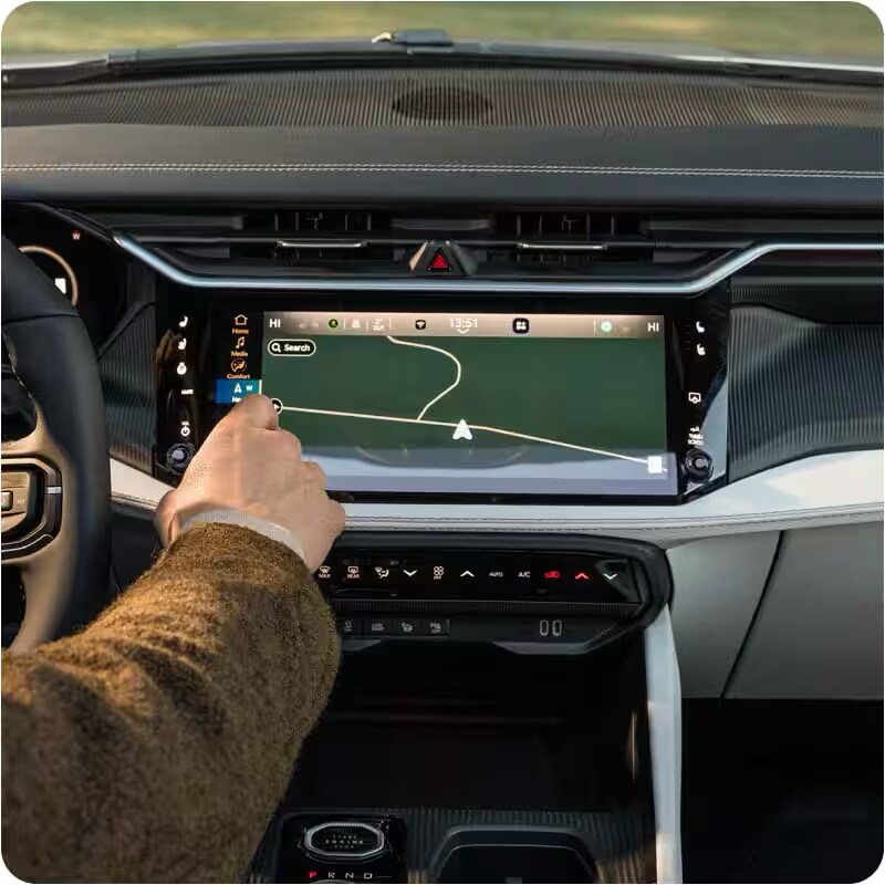 2026 Jeep Cherokee 12.3-inch Uconnect 5 display with navigation
