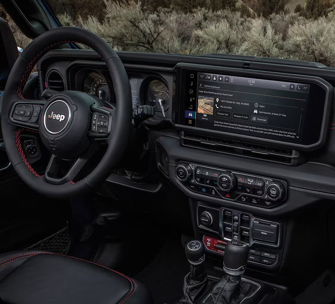 2026 Jeep Wrangler Uconnect 5 12.3-inch touchscreen display