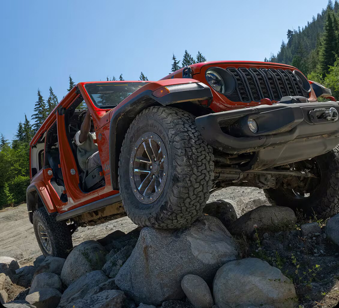 2026 Jeep Wrangler rock crawling off-road