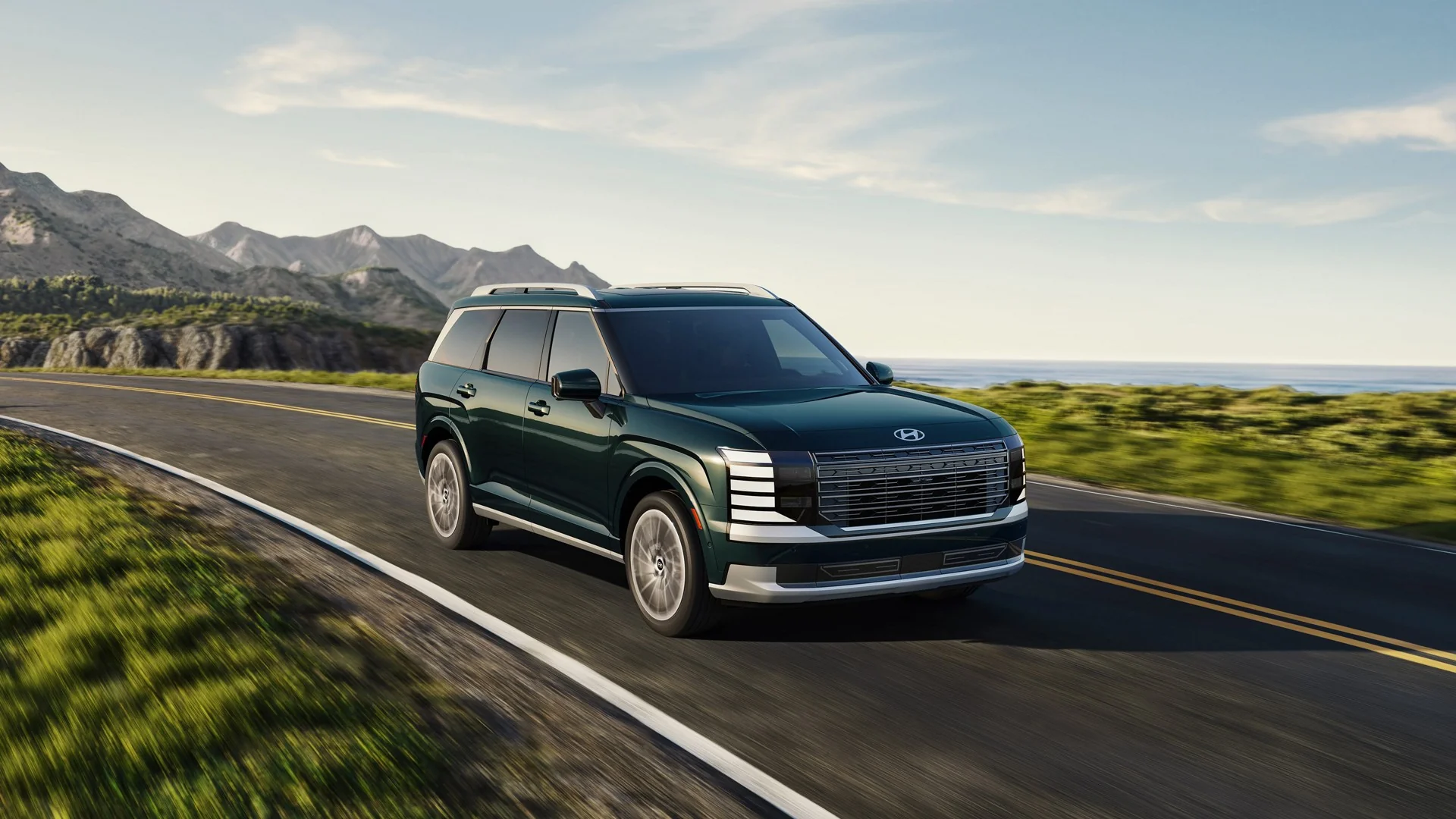 2026 Hyundai Palisade front three-quarter exterior view