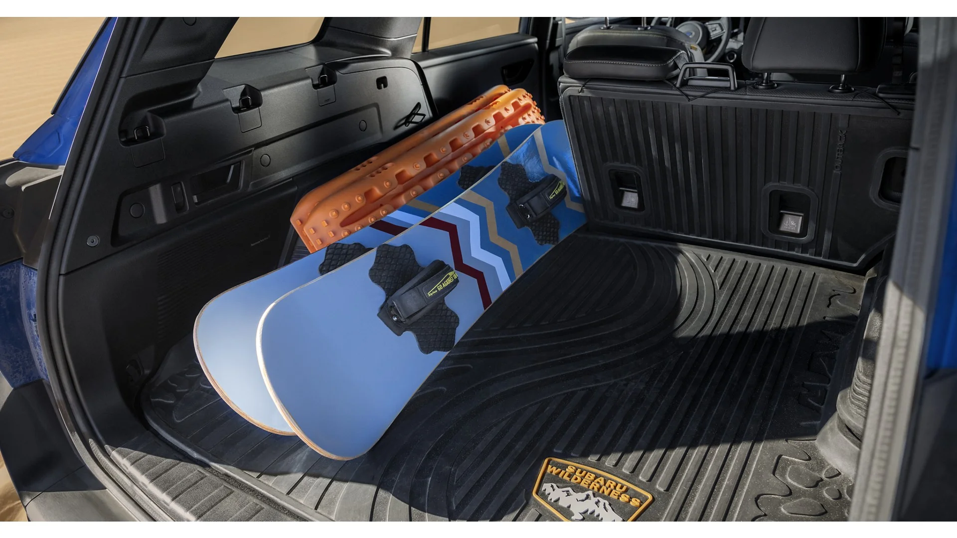 2026 Subaru Outback Wilderness cargo area loaded for outdoor gear