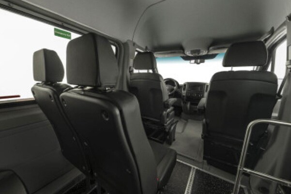 Interior shot of a Sprinter.