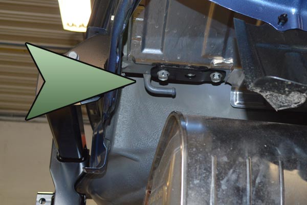 Hook on the Forester frame for unbranded trailer hitches