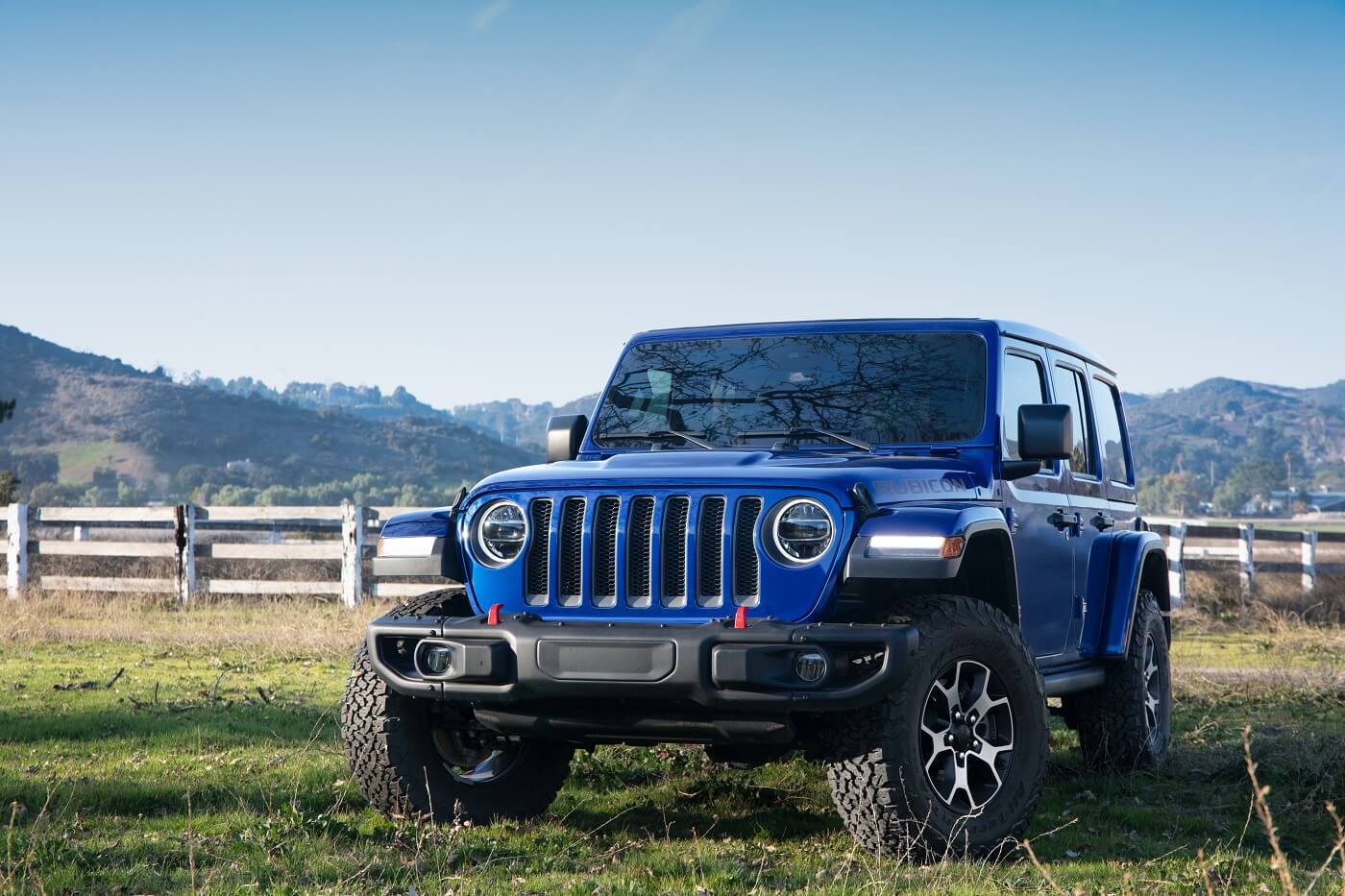 Jeep Wrangler on a Farm