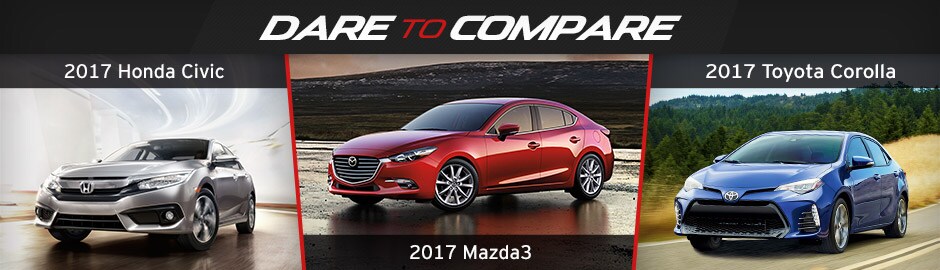 mazda3 vs civic vs corolla