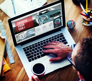 Man Buying Car Online