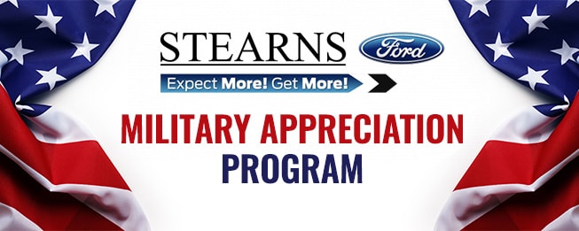 Ford Military Appreciation Program at Sterns Ford