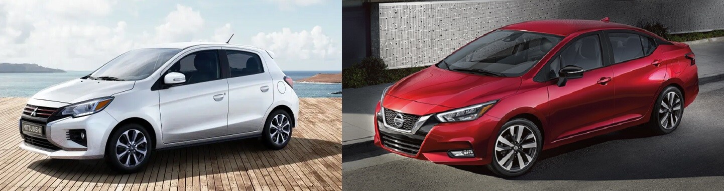 2021 Mitsubishi Mirage vs 2021 Nissan Versa 2021 Mitsubishi Mirage vs 2021 Nissan Versa