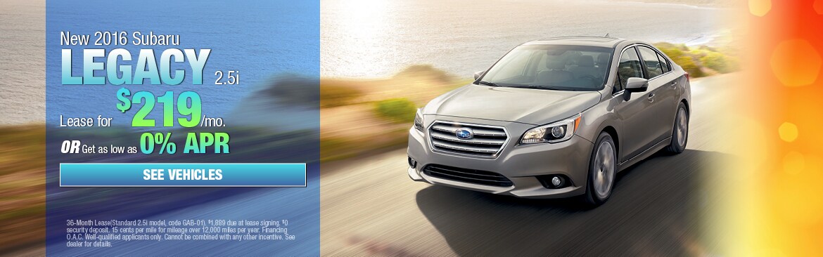 New Subaru Legacy Special