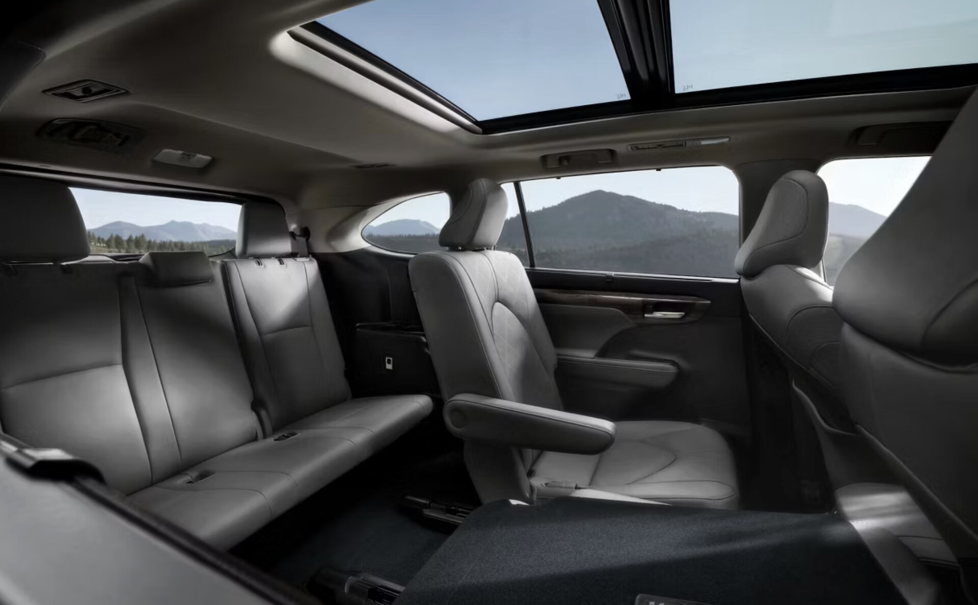 2026%20Toyota%20Highlander%20Interior.png Rear interior of 2026 Toyota Highlander for sale in Corsicana, TX