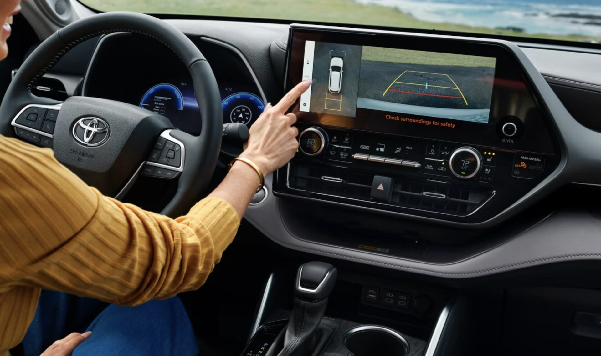 New%202026%20Toyota%20Highlander%20Tech%205.15.53%20PM.png Backup camera of 2026 Toyota Highlander for sale near Ennis, TX