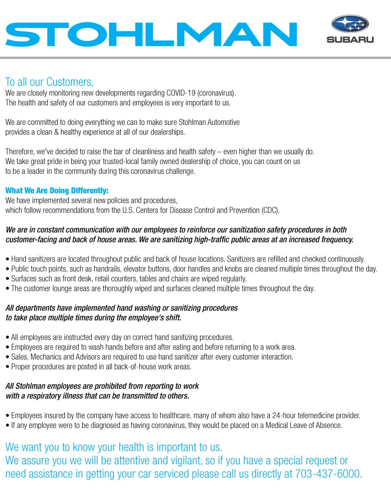 2020_Stohlman_Health_Wellness_Statement_coronavirus_update_SUBARU_STERLING_page.jpg
