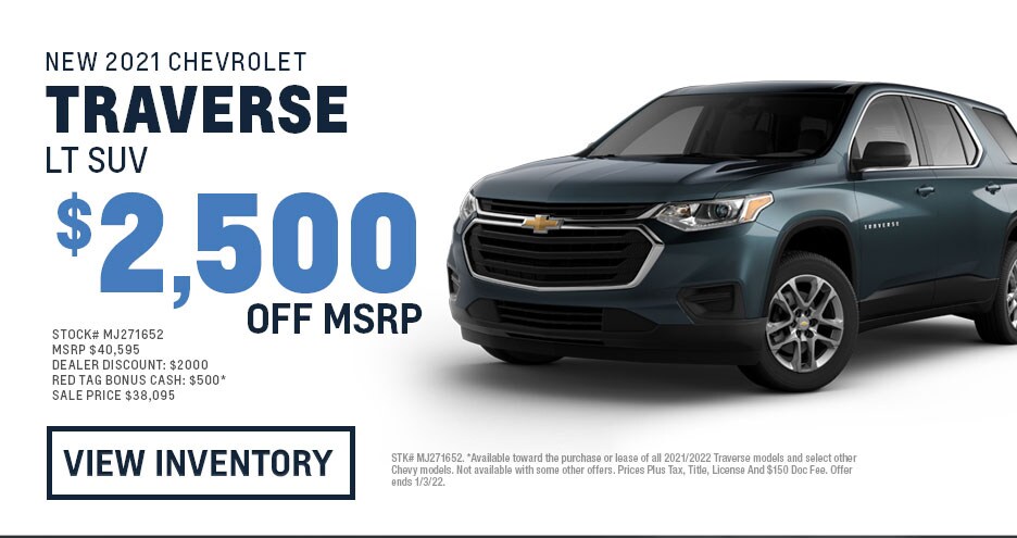 December Specials New 2021 Traverse