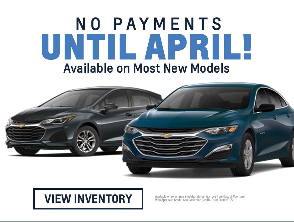 December Specials No Payments Until April