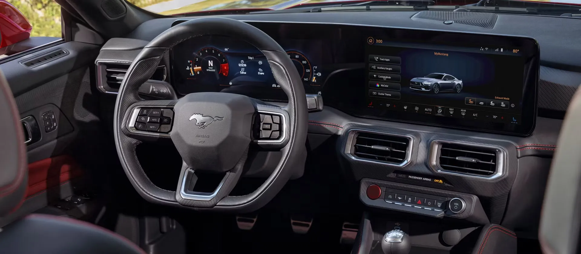2026 Ford Mustang interior tech.
