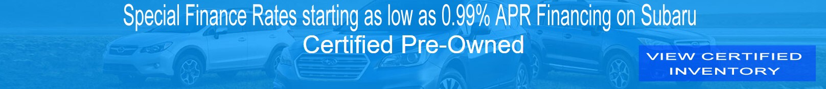 Cetrified Pre-Owned as Low as 0.99%