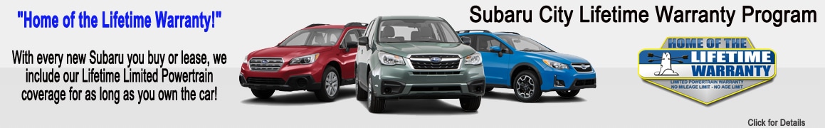 Subaru City Lifetime Warranty Program