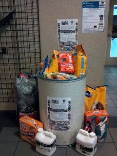 Food supply drive for the Humane Society of Cabarrus County