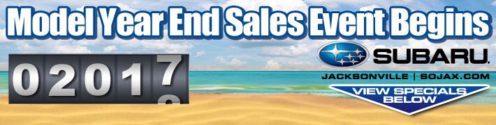 View Subaru of Jacksonville's model year-end specials below and save