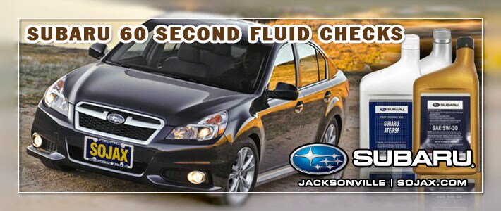Subaru Fluid Check in 60 seconds
