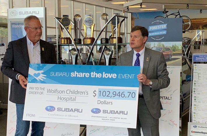 2018 Share the Love Check Presentation by SOJAX