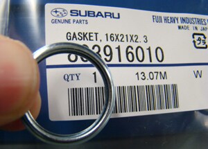 Subaru Drain Plug Crush Gasket