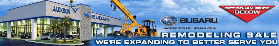Subaru of Jacksonville Remodeling Sale
going on now