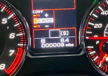 S209 odometer reading