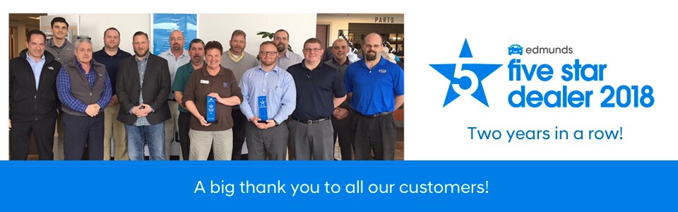 Edmunds 2018 5-Star Dealer Award
Recipient