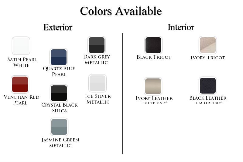 Colors Available