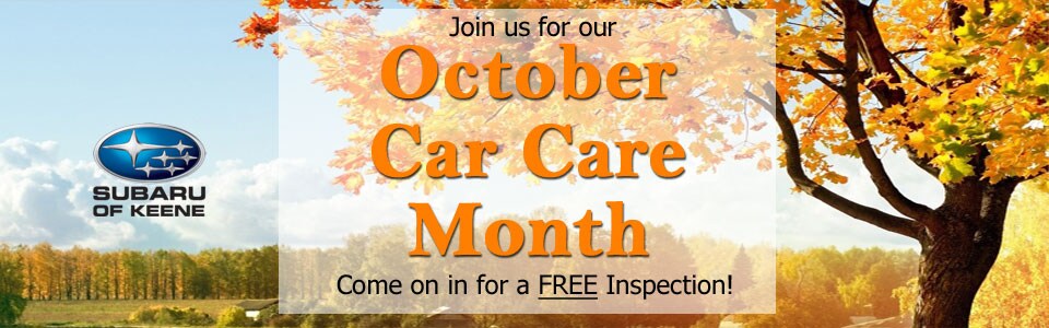 October is Car Care Month at Subaru of Keene!