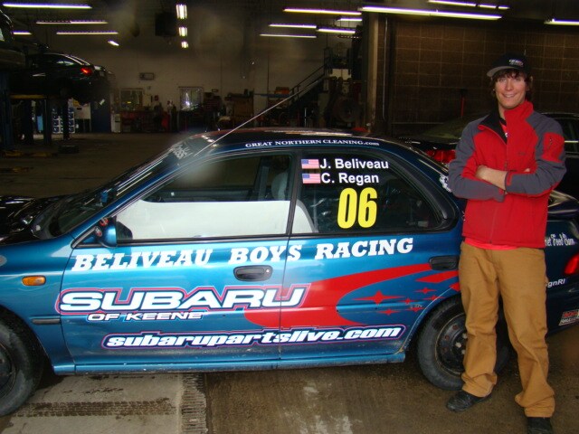 Jamie Beliveau's 1995 Subaru Impreza sponsored by Subaru of Keene.