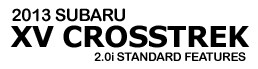Crosstrek Standard Features