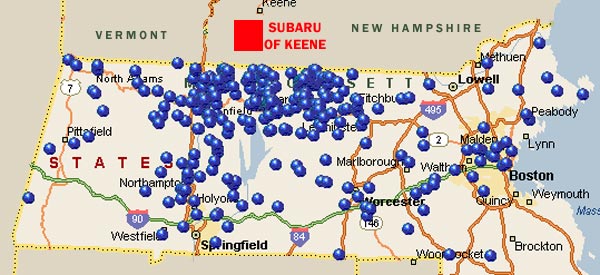 Mass Subaru buyers come to Subaru of Keene to purchase and service their Subaru