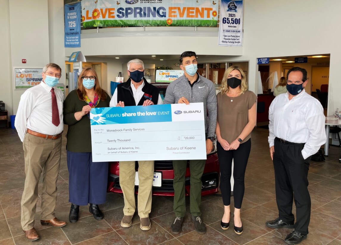 Subaru of Keene 2021 Share the Love Check Presentation