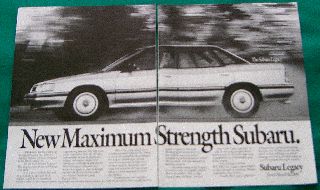 Subaru Legacy Ad 1989