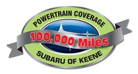 Our Mass Subaru customers receive a FREE 100k mile powertrain coverage with every new Subaru purchased - EXCLUSIVELY from Subaru of Keene.