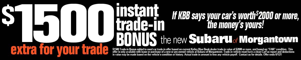 rev May Morgantown Subaru trade-in backpage 2 banner1176x230.jpg