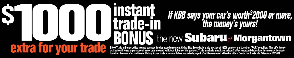 July Morgantown Subaru trade-in backpage 2 banner1176x230.jpg