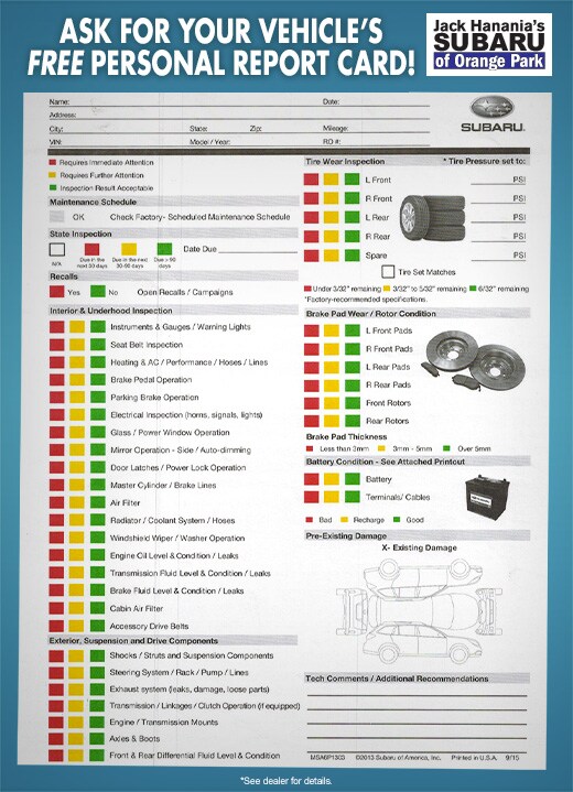 Free Personal Report Card